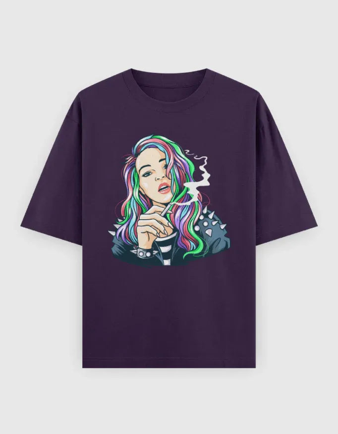 Rebel Graphic Oversized Classic T-Shirt for Women - Not So Suttle