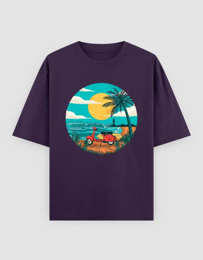 Scooter Graphic Oversized Classic T-Shirt for Men - Not So Suttle