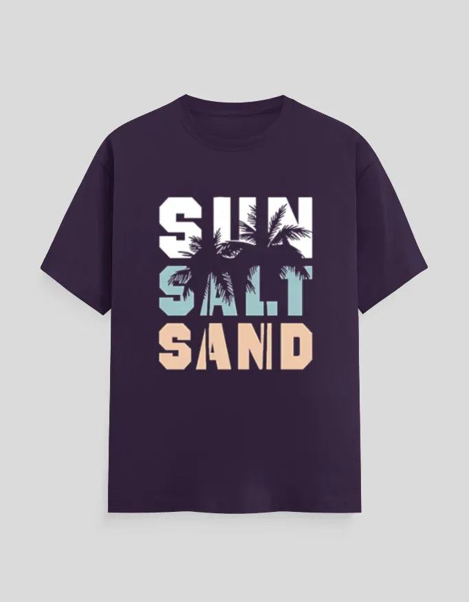 Sun Salt Sand Graphic Classic Crew T-Shirt for Men - Not So Suttle