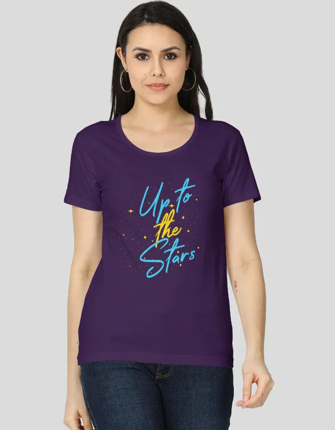 Up to the Stars Graphic Classic T-Shirt for Women - Not So Suttle