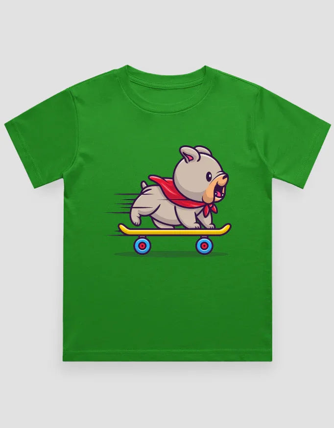 Skate Dog Graphics T-Shirt for Boys - Not So Suttle