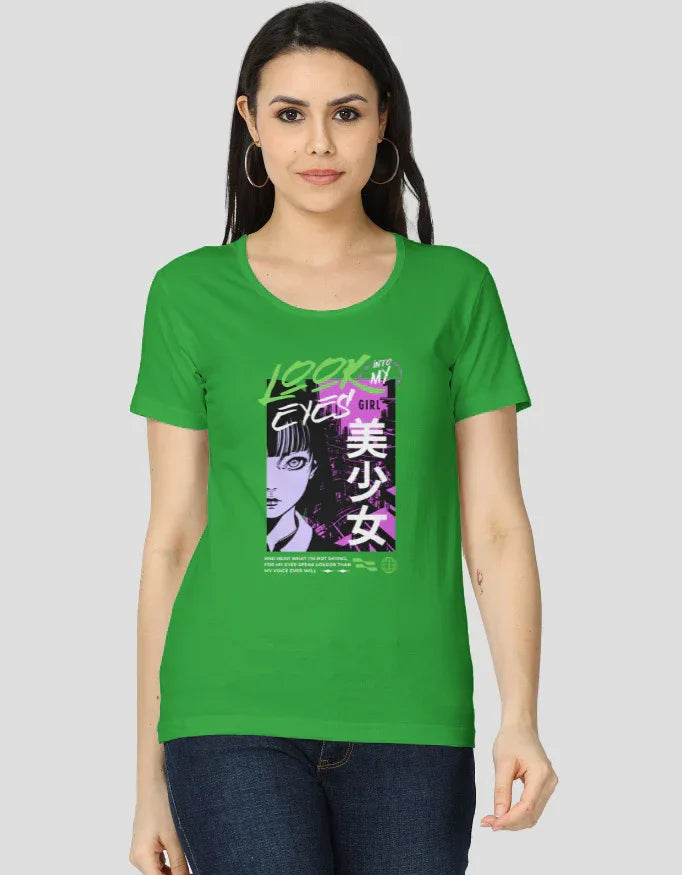 Look into my Eyes Graphic Classic T-Shirt for Women - Not So Suttle