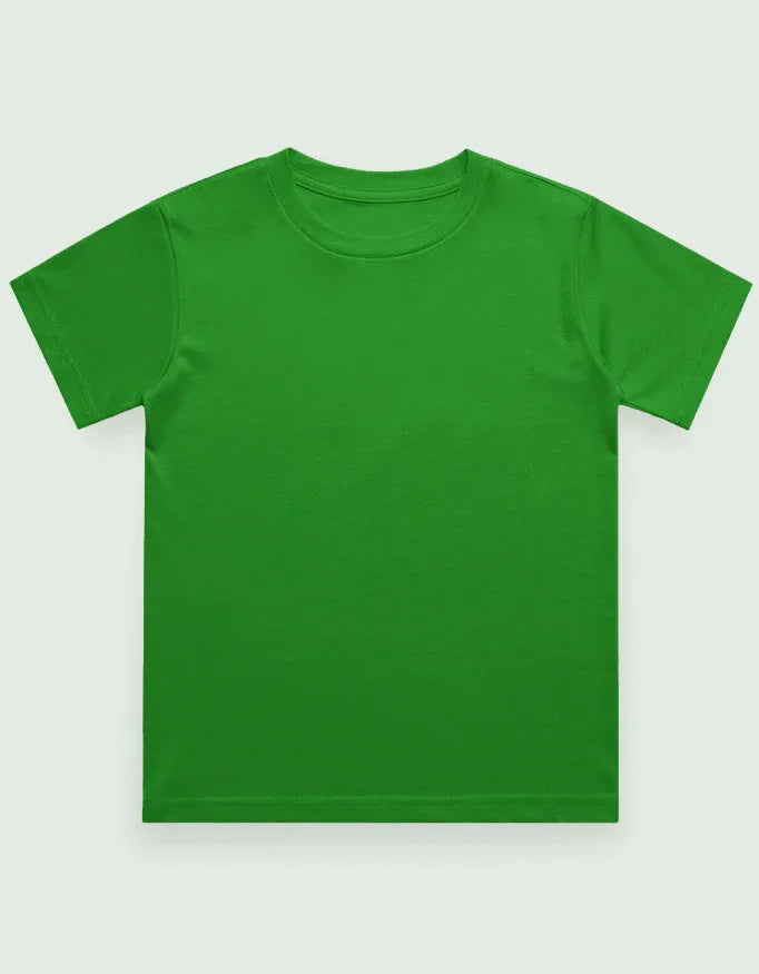 Boy's Crew Neck T-Shirt Green - Not So Suttle