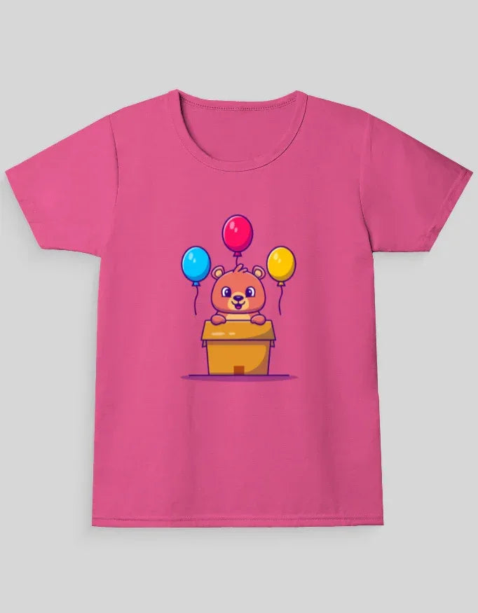 Basket Teddy Graphic T-Shirt for Girl's - Not So Suttle