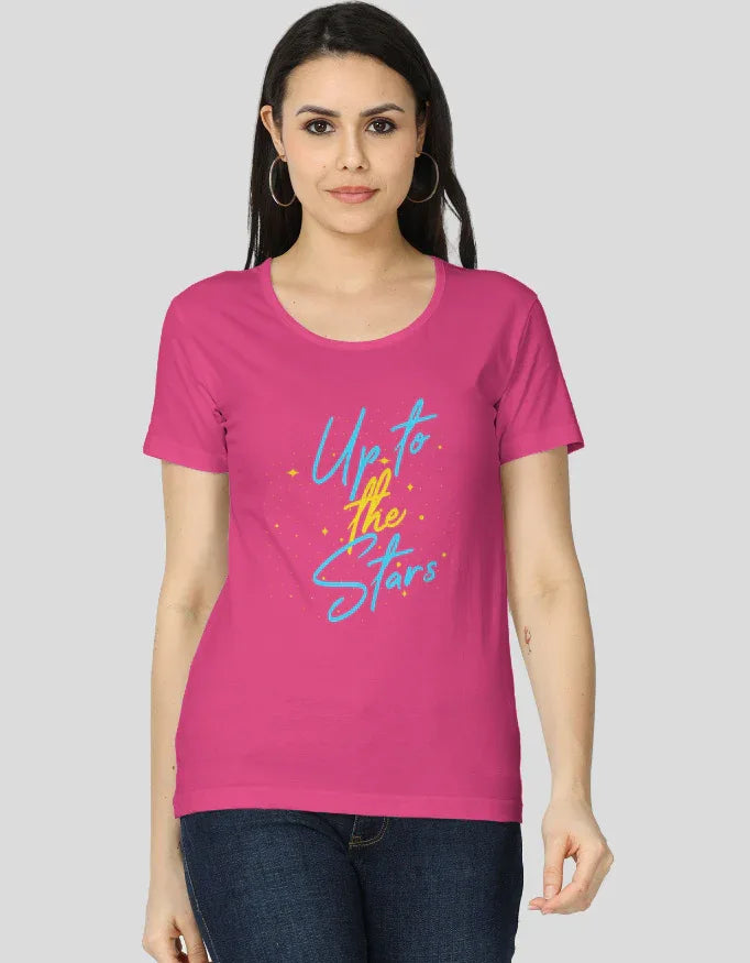 Up to the Stars Graphic Classic T-Shirt for Women - Not So Suttle