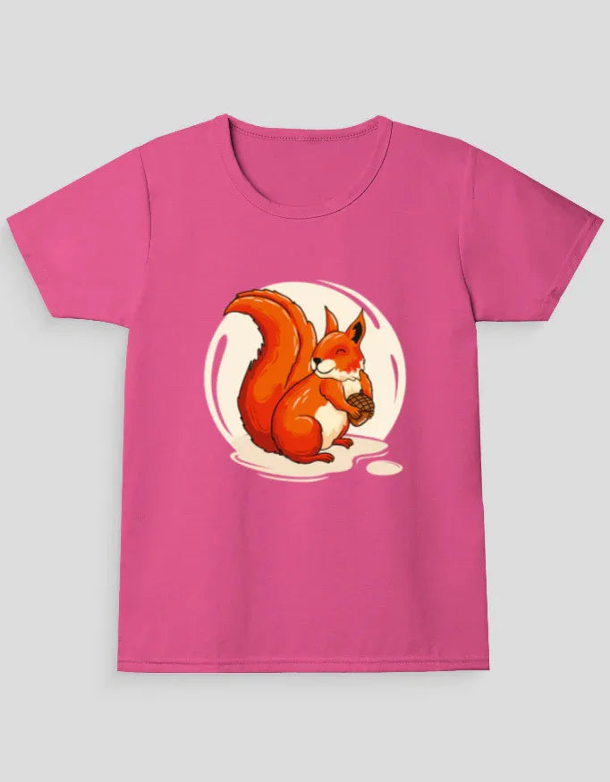 Squirrel Graphic T-Shirt for Girl's - Not So Suttle