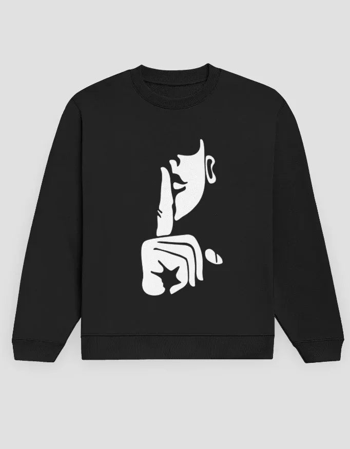 Silent Graphic Sweatshirt for Men - Not So Suttle
