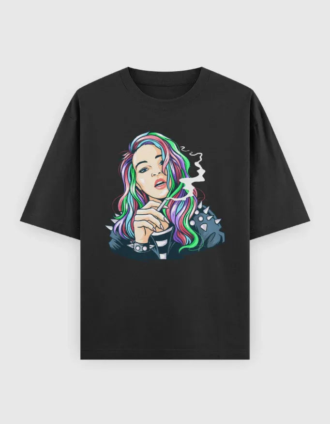 Rebel Graphic Oversized Classic T-Shirt for Women - Not So Suttle