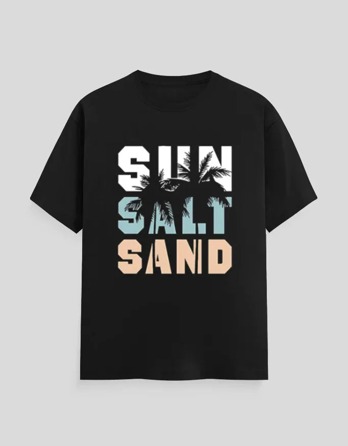 Sun Salt Sand Graphic Classic Crew T-Shirt for Men - Not So Suttle