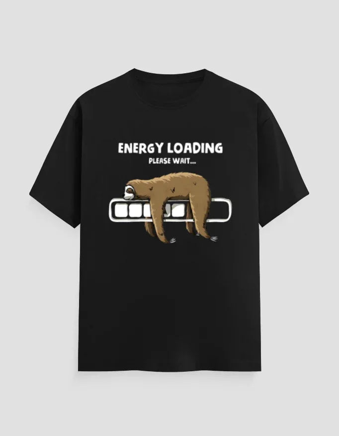 Energy Loading Graphic Classic Crew T-Shirt for Men - Not So Suttle