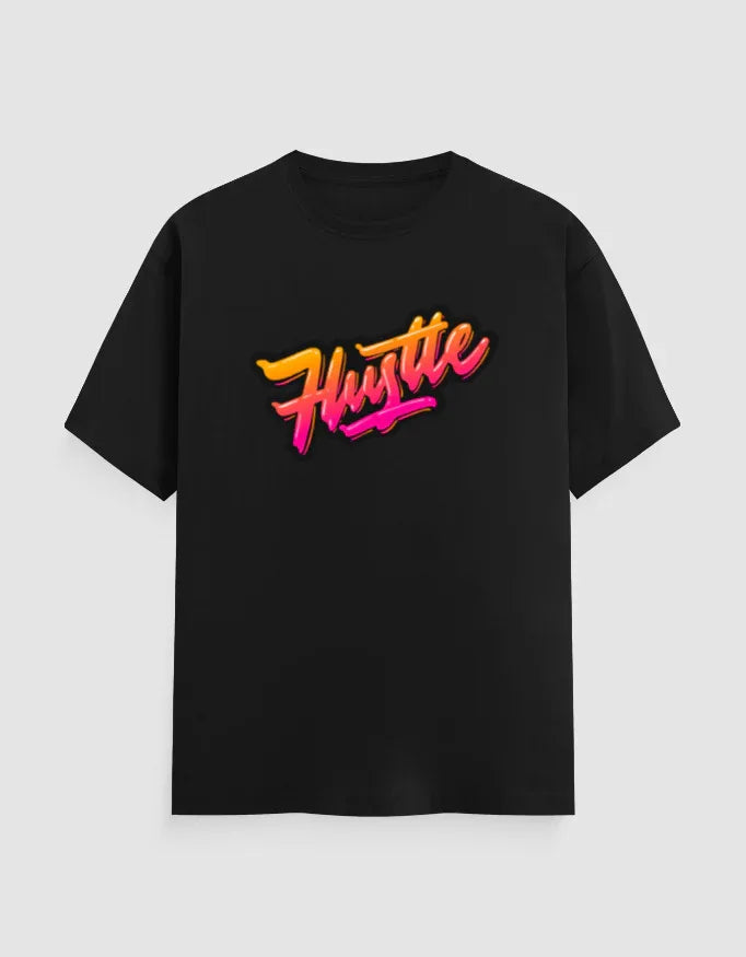 Hustle Graphic Classic Crew T-Shirt for Men - Not So Suttle