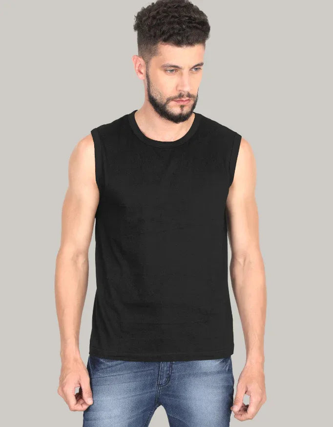 Men's Solid Sleeveless T-Shirt - Not So Suttle