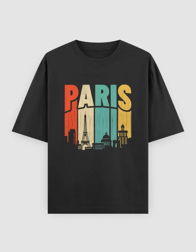 Paris Graphic Oversized Classic T-Shirt for Men - Not So Suttle