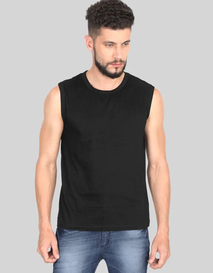 Men's Solid Sleeveless T-Shirt - Not So Suttle