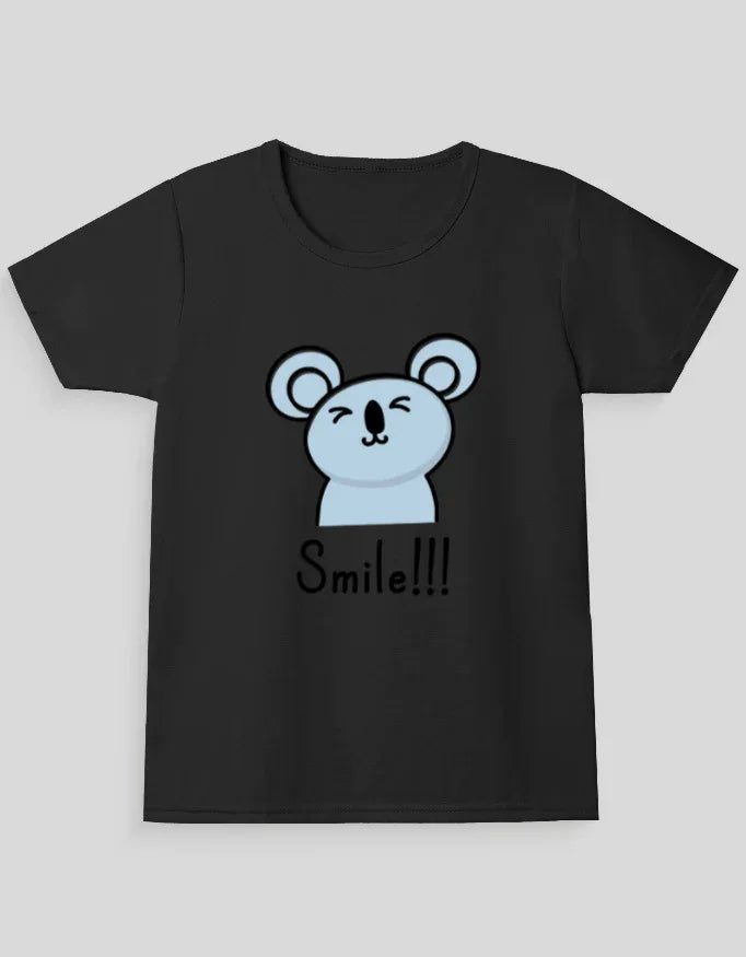 Smile Graphic T-Shirt for Girl's - Not So Suttle