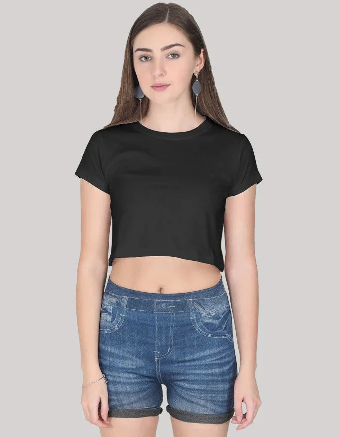 Black Crop Top - Not So Suttle