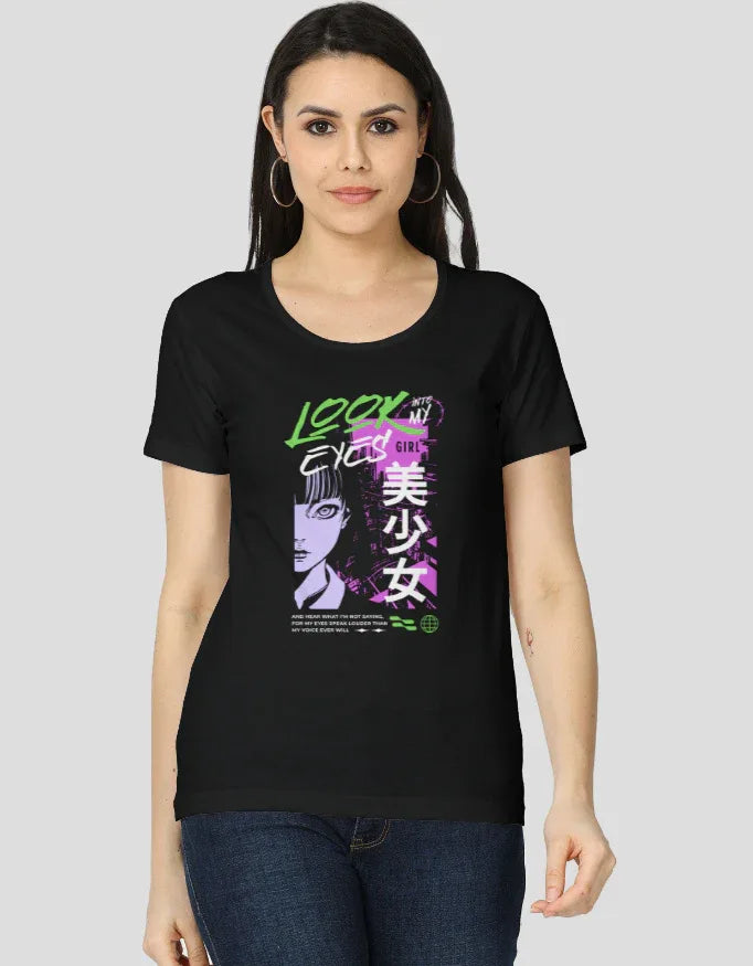 Look into my Eyes Graphic Classic T-Shirt for Women - Not So Suttle