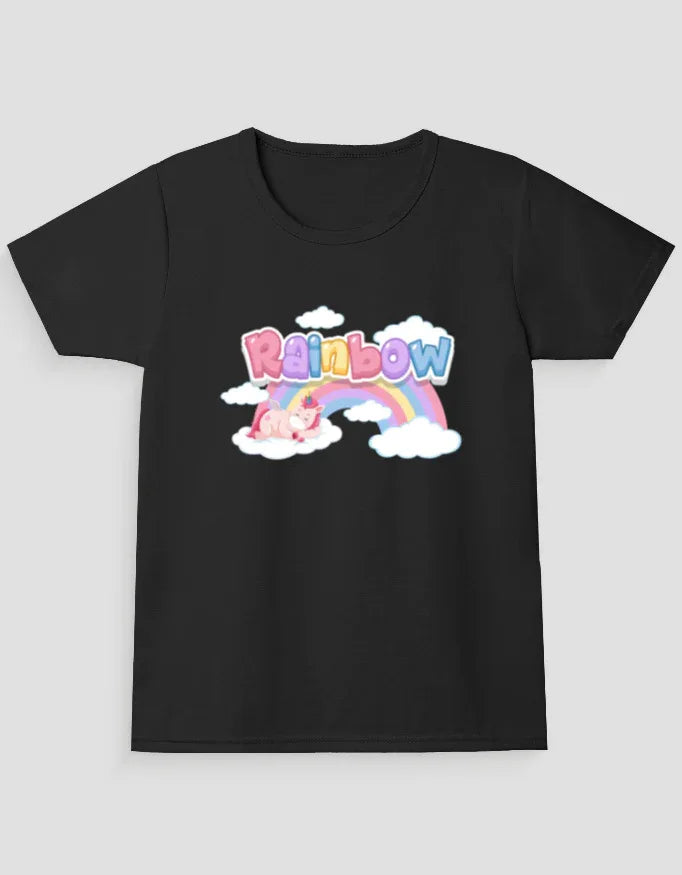 Rainbow Graphic T-Shirt for Girl's - Not So Suttle