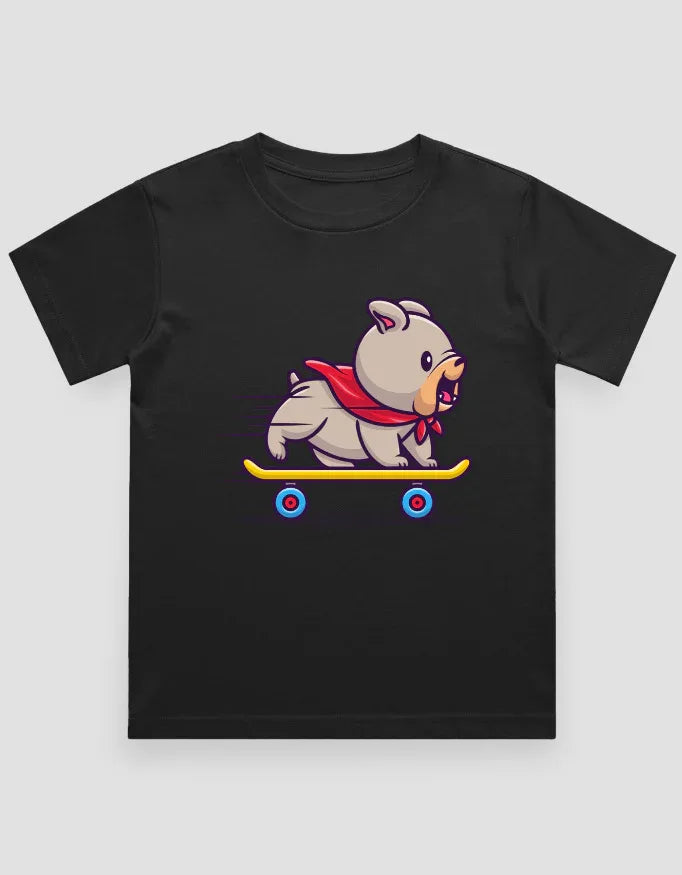 Skate Dog Graphics T-Shirt for Boys - Not So Suttle