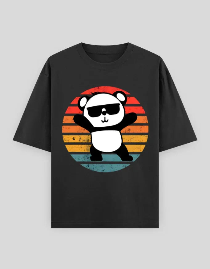 Cool Panda Oversized Classic T-Shirt for Men - Not So Suttle