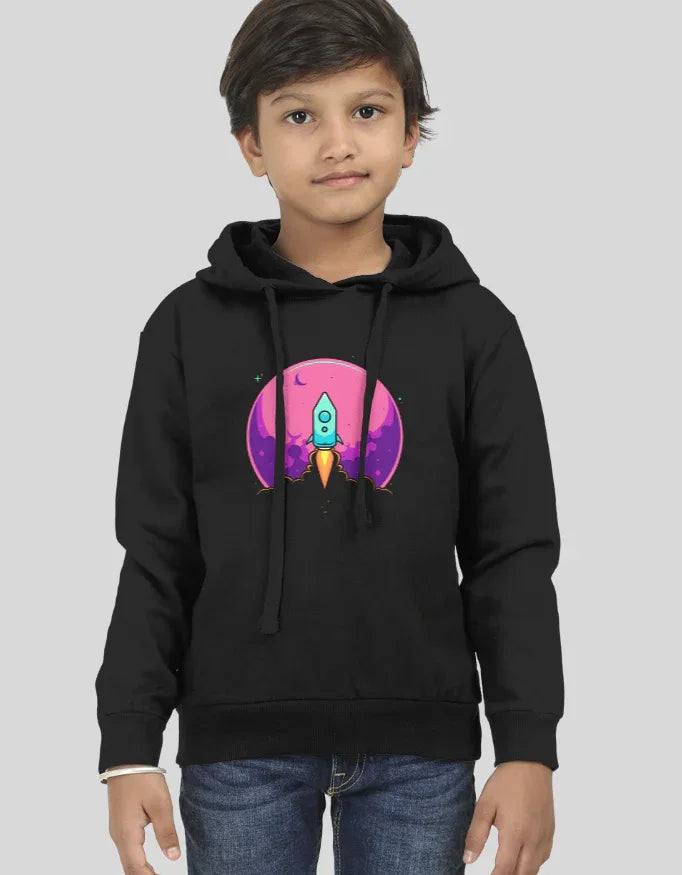Rocket Launch Graphic Kids Hoodie - Not So Suttle