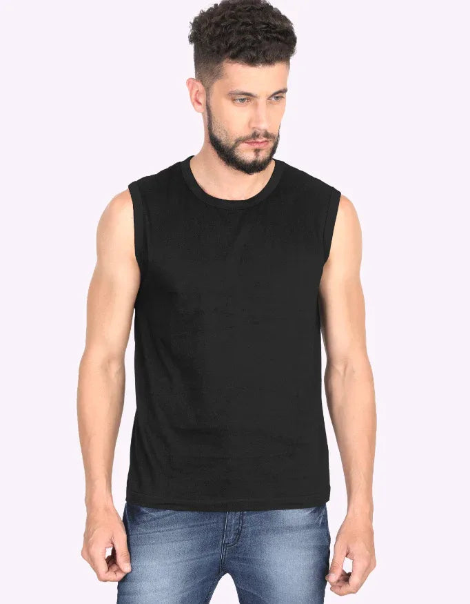 Men's Solid Sleeveless T-Shirt - Not So Suttle