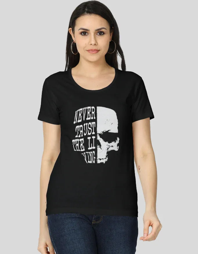 Never Trust the Living Graphic Classic T-Shirt for Women - Not So Suttle