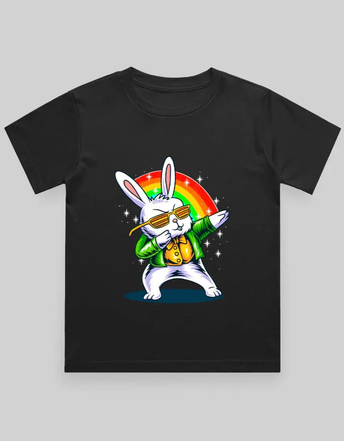 Dab Bunny Graphic T-Shirt for Boys - Not So Suttle