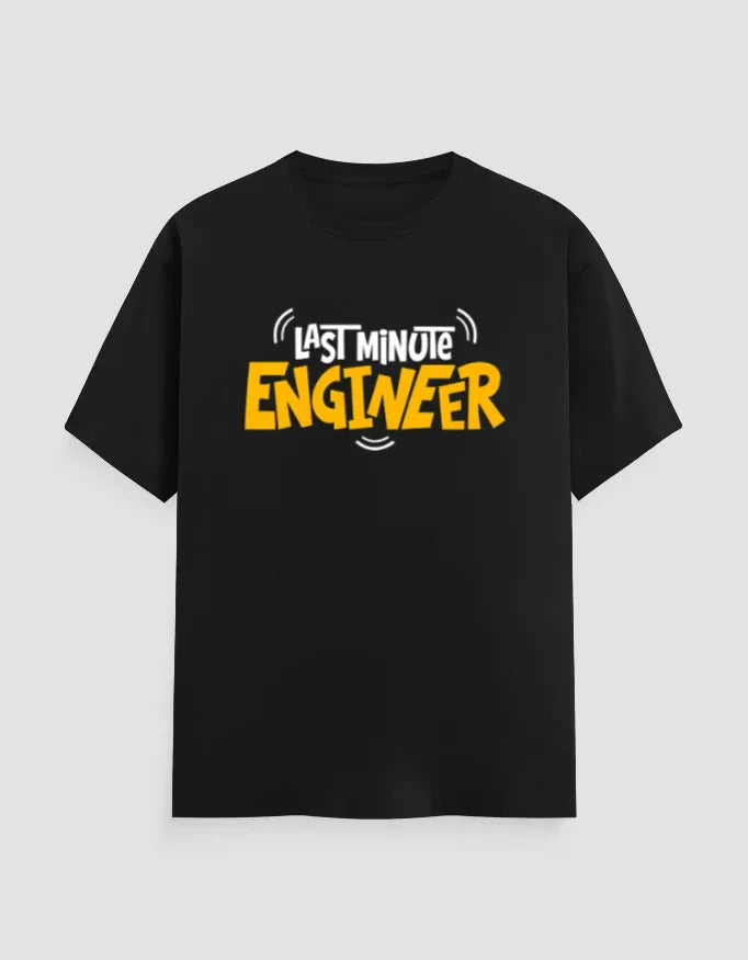 Last Minute Engineer Graphic Classic Crew T-Shirt for Men - Not So Suttle