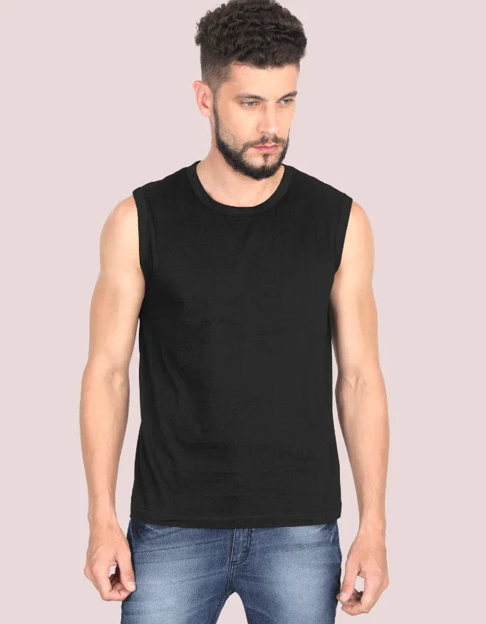 Men's Solid Sleeveless T-Shirt - Not So Suttle