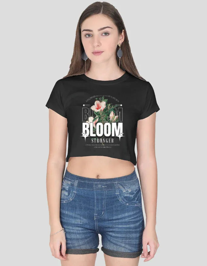 Bloom Graphic Crop Top for Women - Not So Suttle
