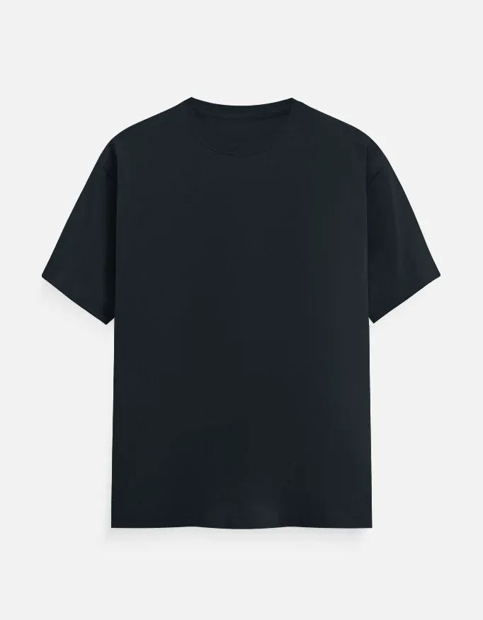 Navy Blue Solid Classic Crew T-Shirt for Men - Not So Suttle