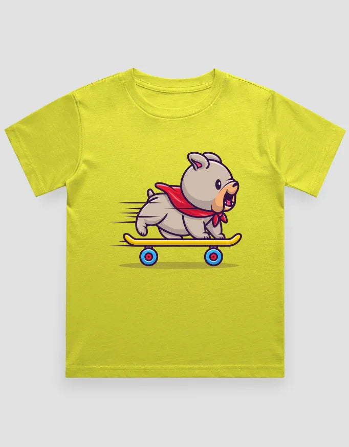 Skate Dog Graphics T-Shirt for Boys - Not So Suttle