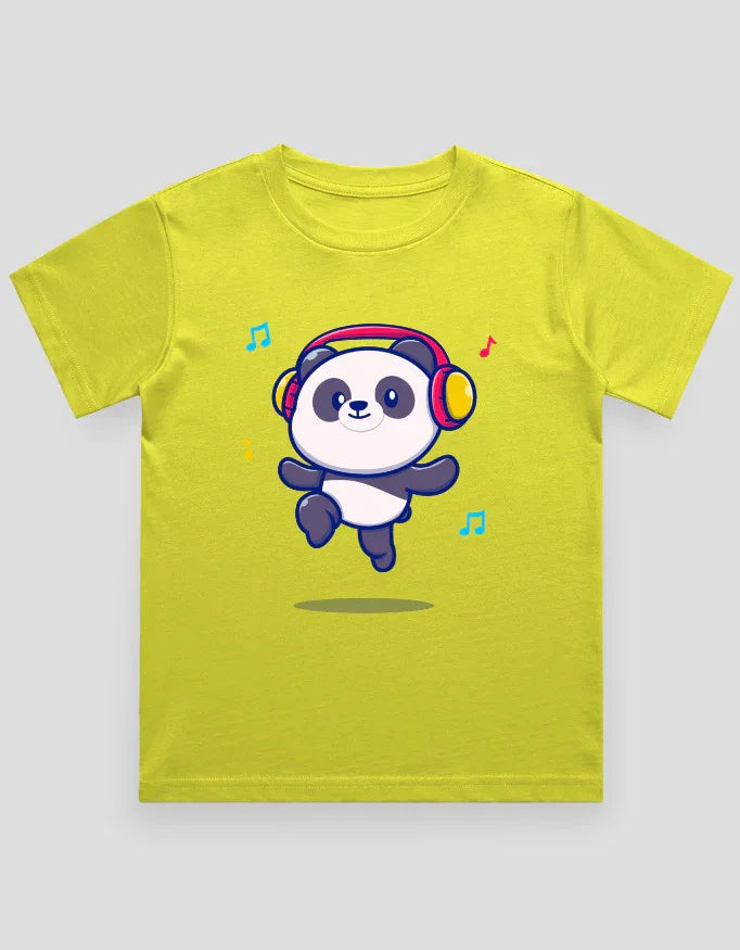 Panda Headphone Graphics T-Shirt for Boys - Not So Suttle