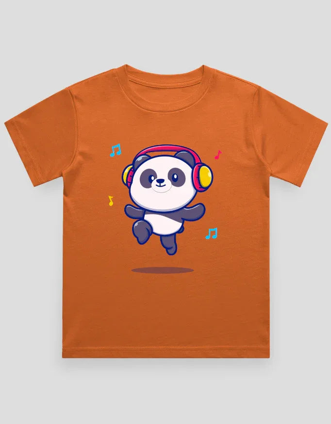 Panda Headphone Graphics T-Shirt for Boys - Not So Suttle