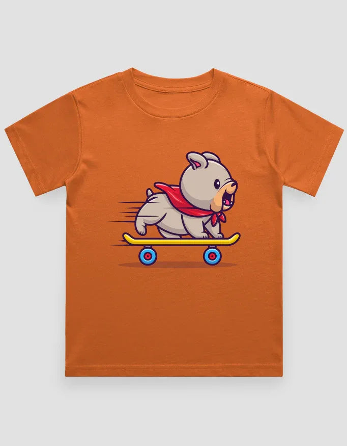 Skate Dog Graphics T-Shirt for Boys - Not So Suttle