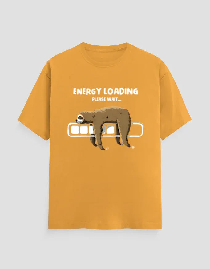 Energy Loading Graphic Classic Crew T-Shirt for Men - Not So Suttle