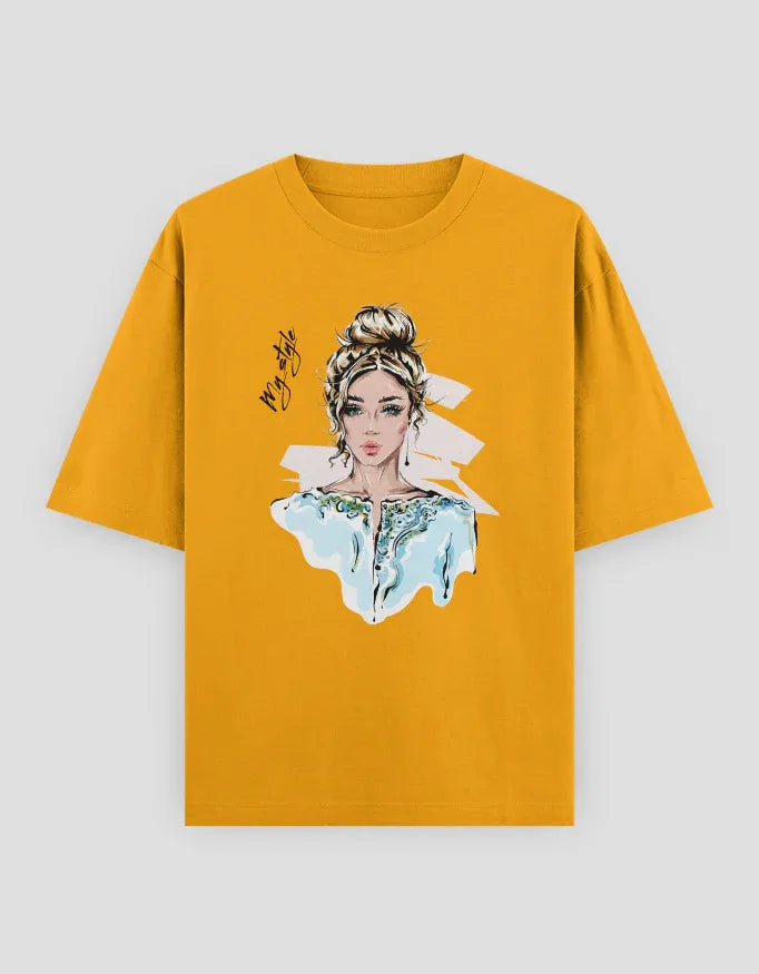 My Style Graphic Oversized Classic T-Shirt for Women - Not So Suttle