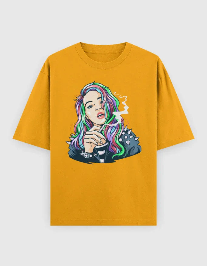 Rebel Graphic Oversized Classic T-Shirt for Women - Not So Suttle