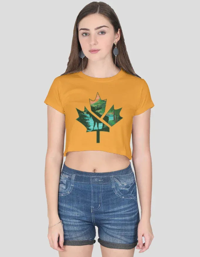 Autumn Graphic Crop Top for Women - Not So Suttle