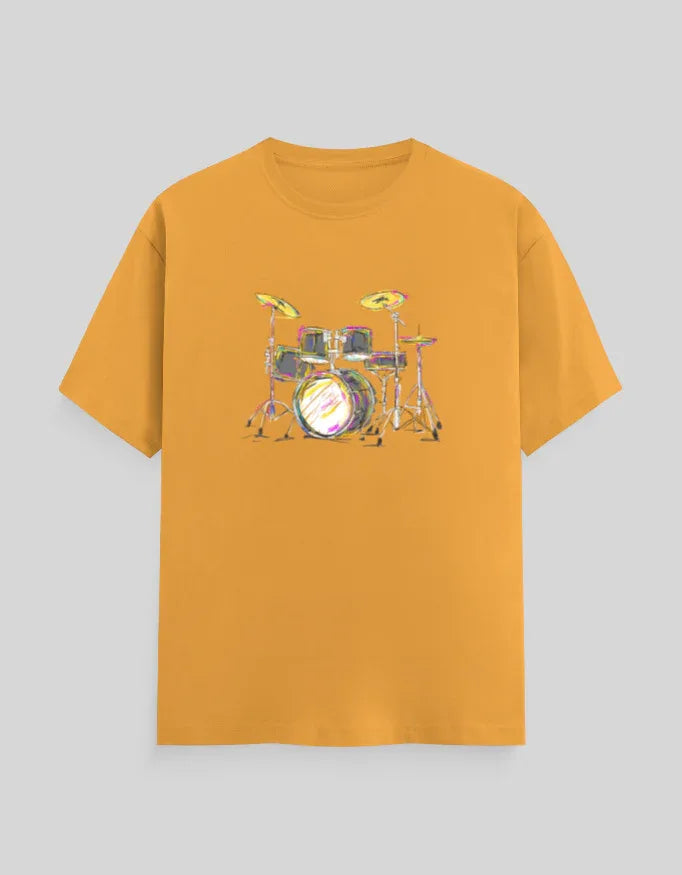 Drums Graphic Classic Crew T-Shirt for Men - Not So Suttle