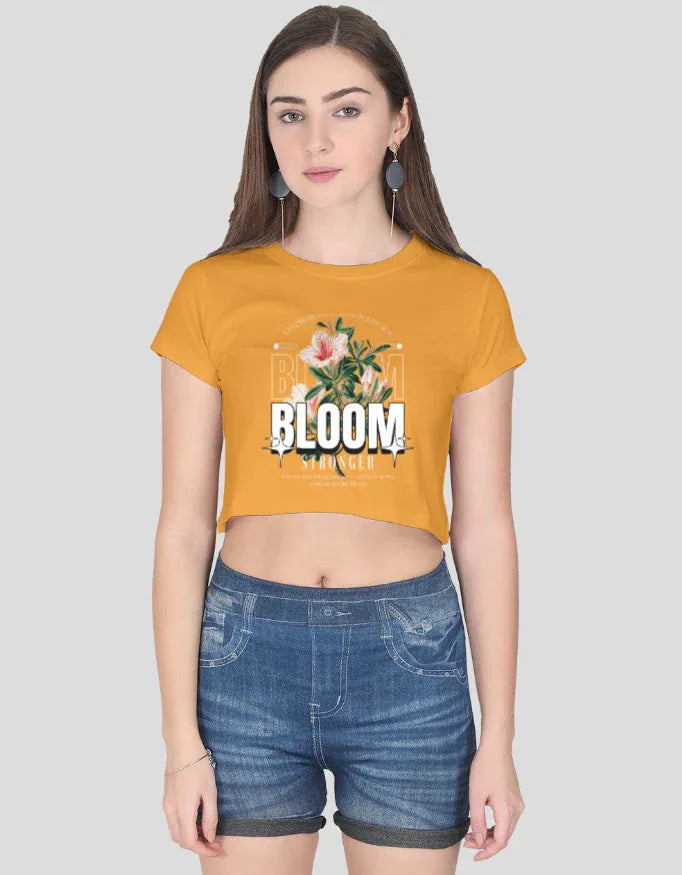 Bloom Graphic Crop Top for Women - Not So Suttle
