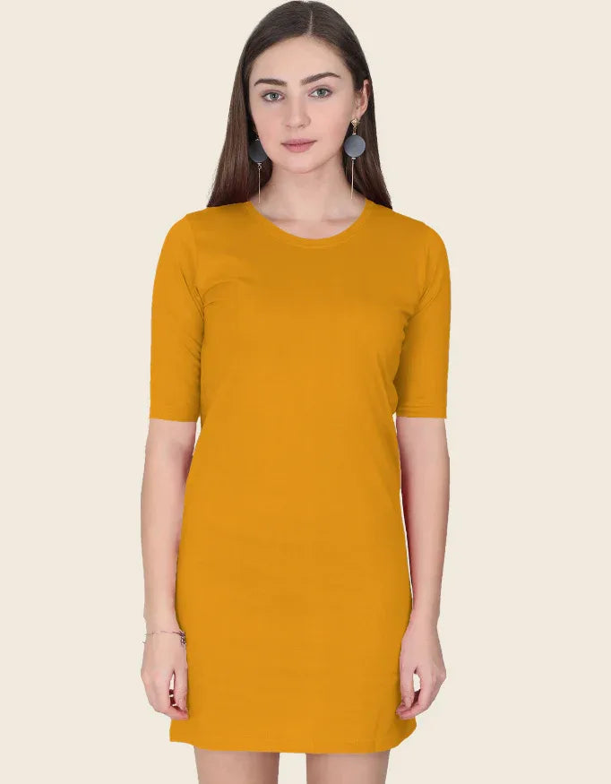 Golden Yellow T-Shirt Dress - Not So Suttle