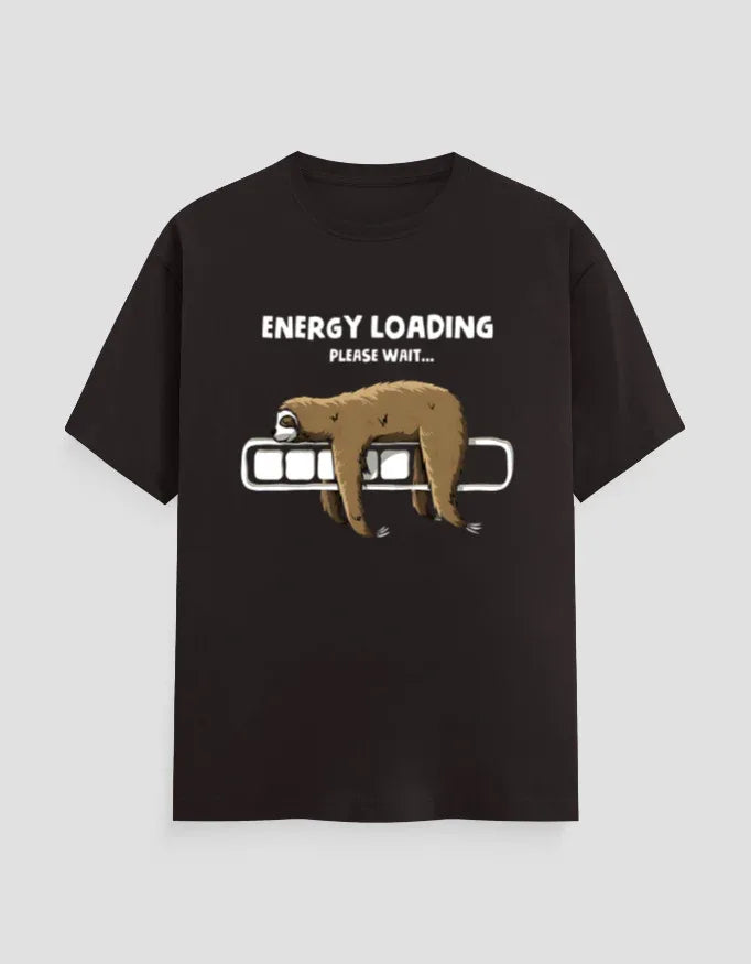 Energy Loading Graphic Classic Crew T-Shirt for Men - Not So Suttle