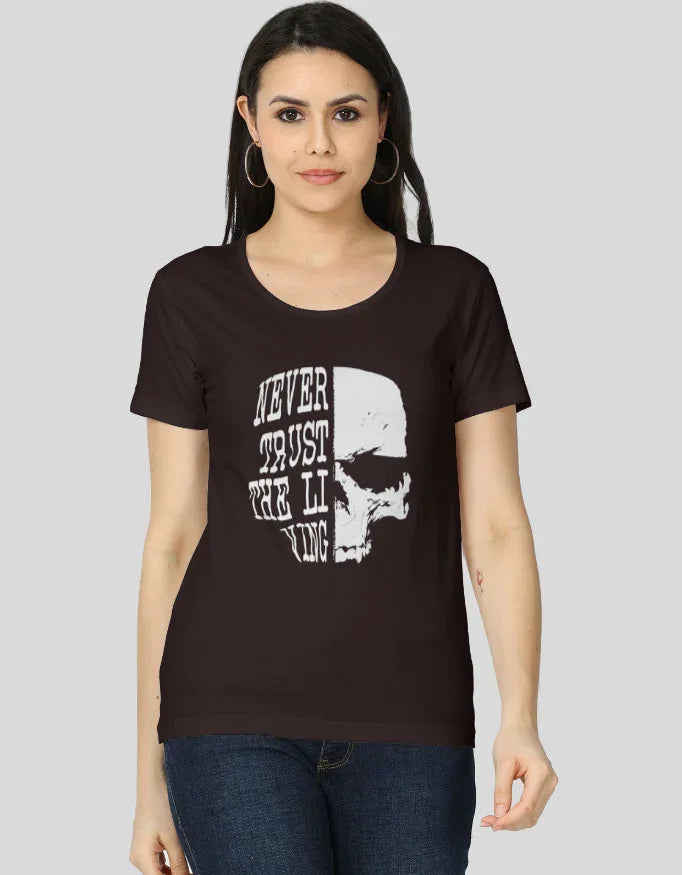 Never Trust the Living Graphic Classic T-Shirt for Women - Not So Suttle
