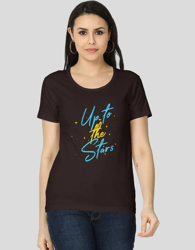Up to the Stars Graphic Classic T-Shirt for Women - Not So Suttle