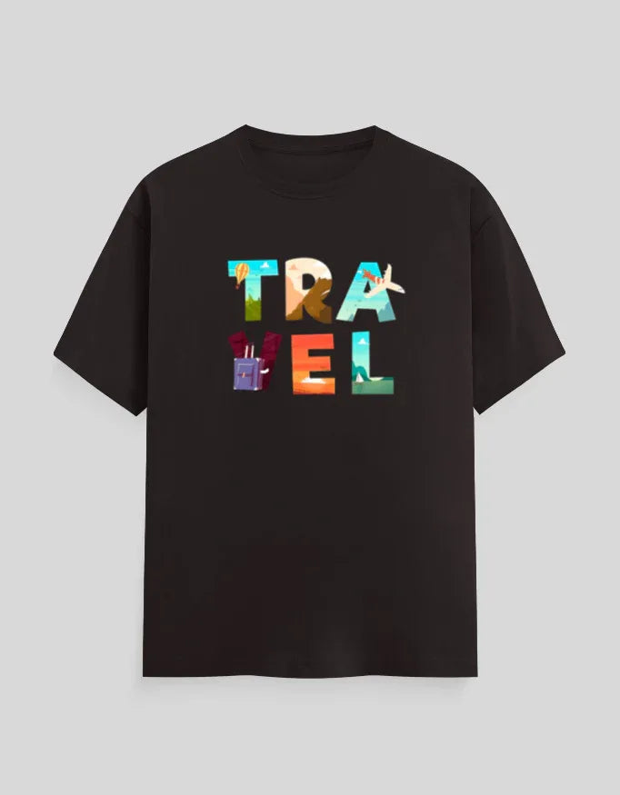 Travel Graphic Classic Crew T-Shirt for Men - Not So Suttle