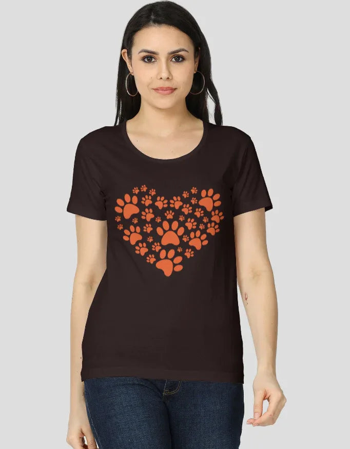 Paws Love Graphic Classic T-Shirt for Women - Not So Suttle