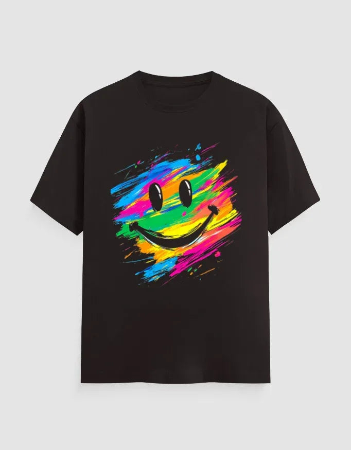 Color Smile Graphic T-Shirt for Men - Not So Suttle