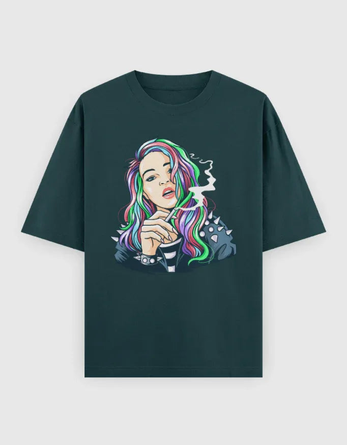 Rebel Graphic Oversized Classic T-Shirt for Women - Not So Suttle